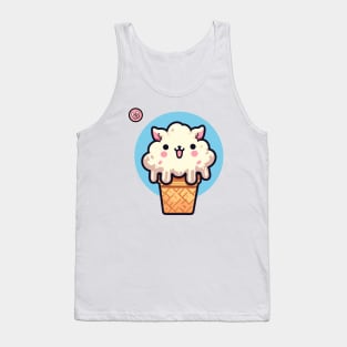 Llama ice cream Tank Top